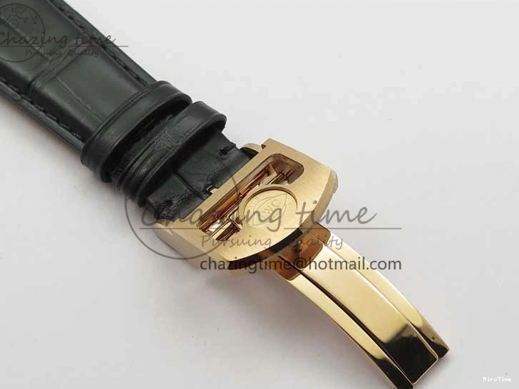 MIROTIME 0427 Elegant Portugieser Perpetual Calendar IW503302 RG V9F 1:1 Best Edition Gray Dial on Black Leather Strap A 7096